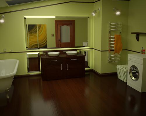 Bathroom Interior Scene