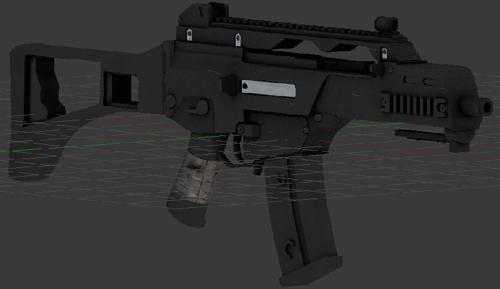G36C Modelled and Textured Properly Zipped