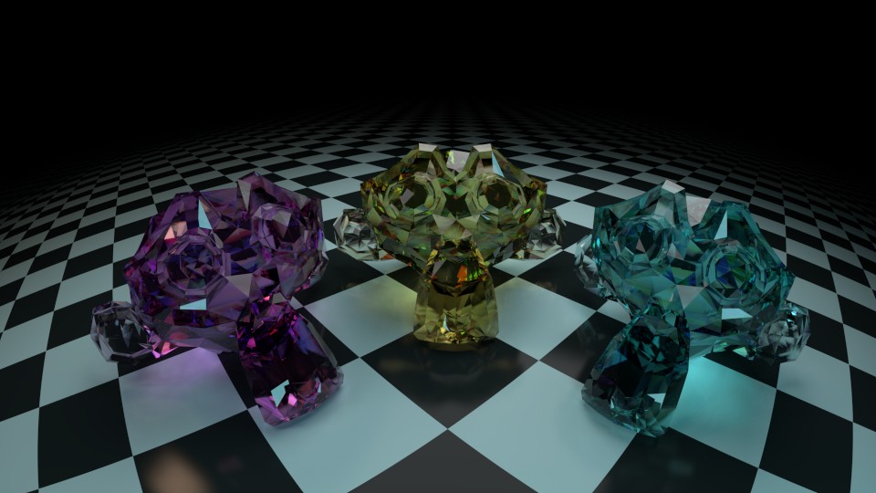 Cycles Dispersion Glass Shader