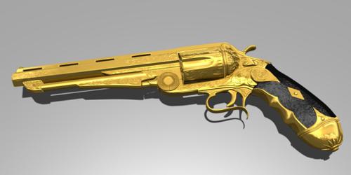 Golden revolver