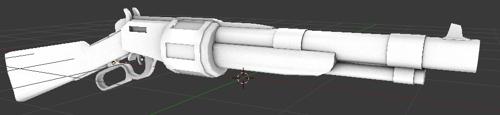 Lever Action Shotgun untextured