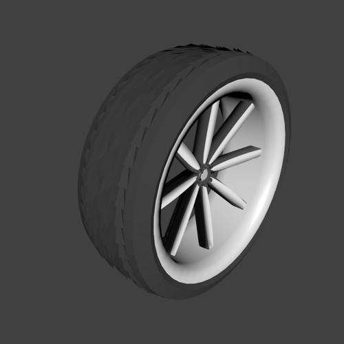 simple car wheel