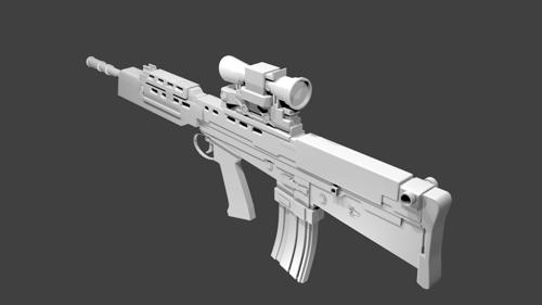 L85A2 Assault Rifle Untextured