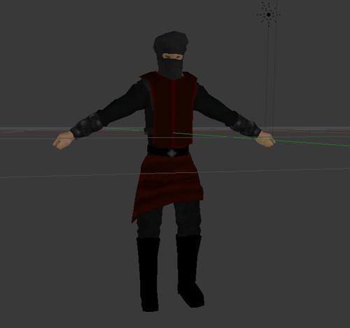 Low poly game character