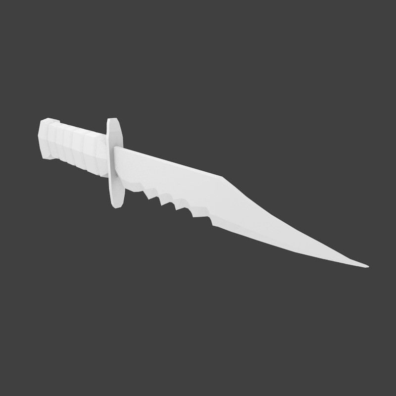UC-12 Combat knife  Untextured.