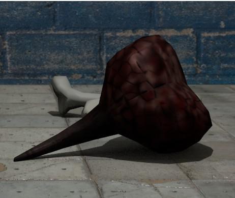 Brain Gib Lowpoly & Highpoly
