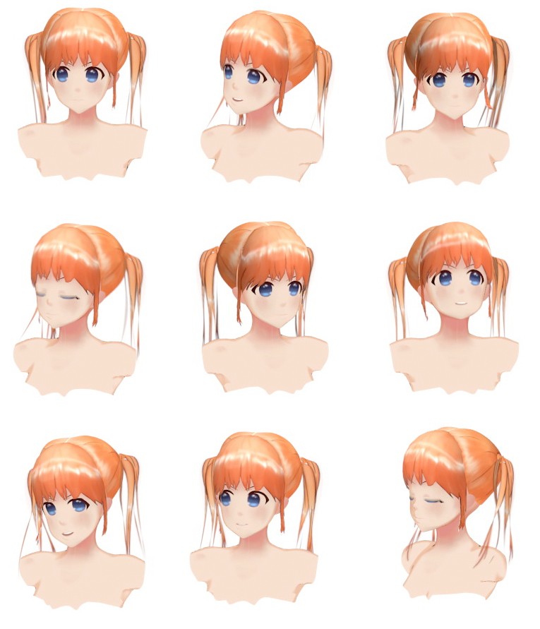 Anime Character Rendering Test