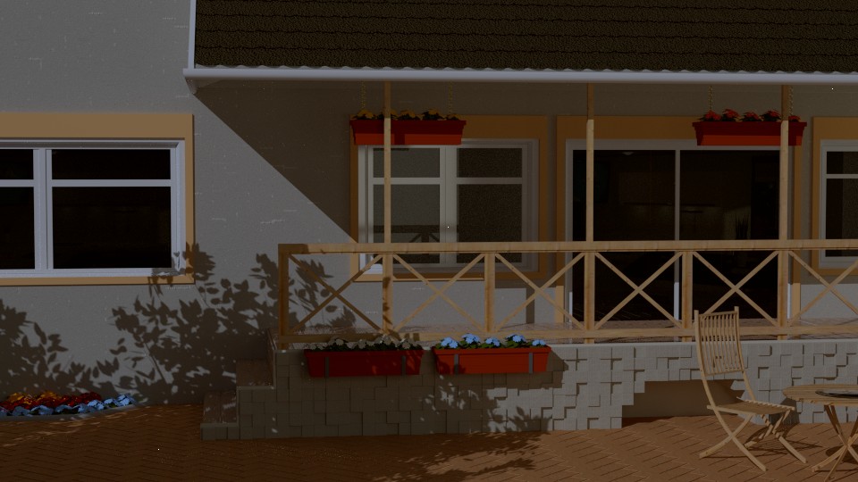 My First Exterior Scene  Garden