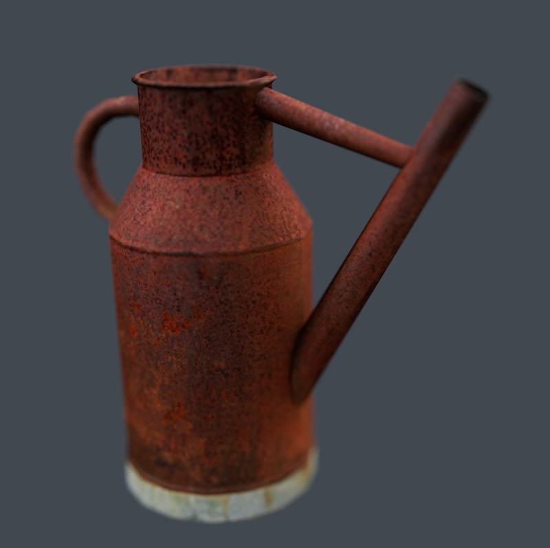 Rusty watering can