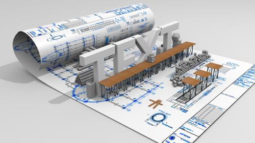 construction text