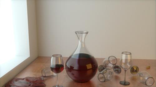 Wine s served