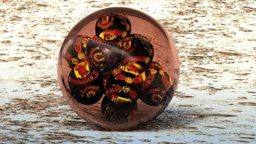 Manchester United glass ball
