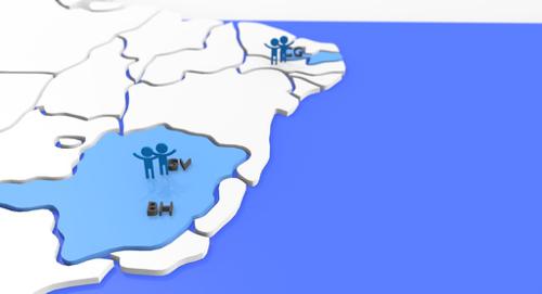 Mapa do Brasil para uso executivo