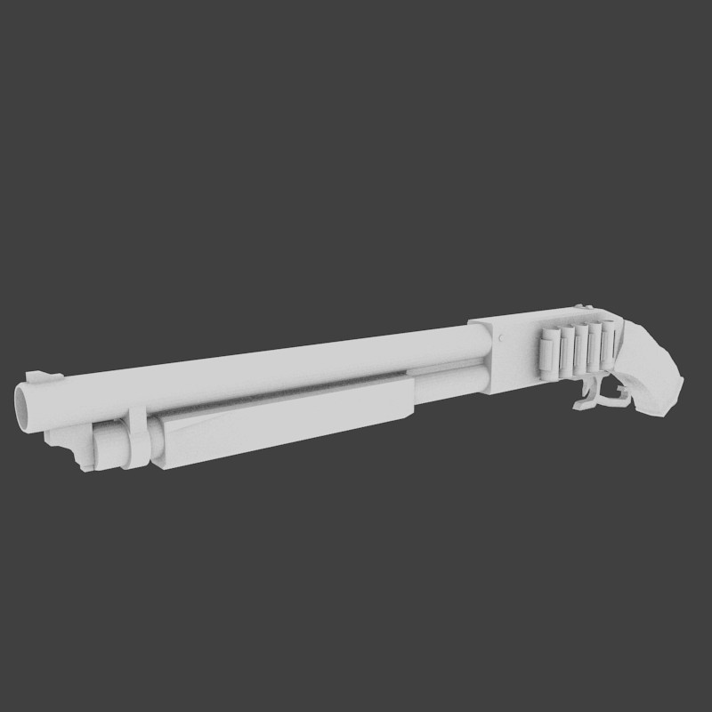Lever action shotgun.