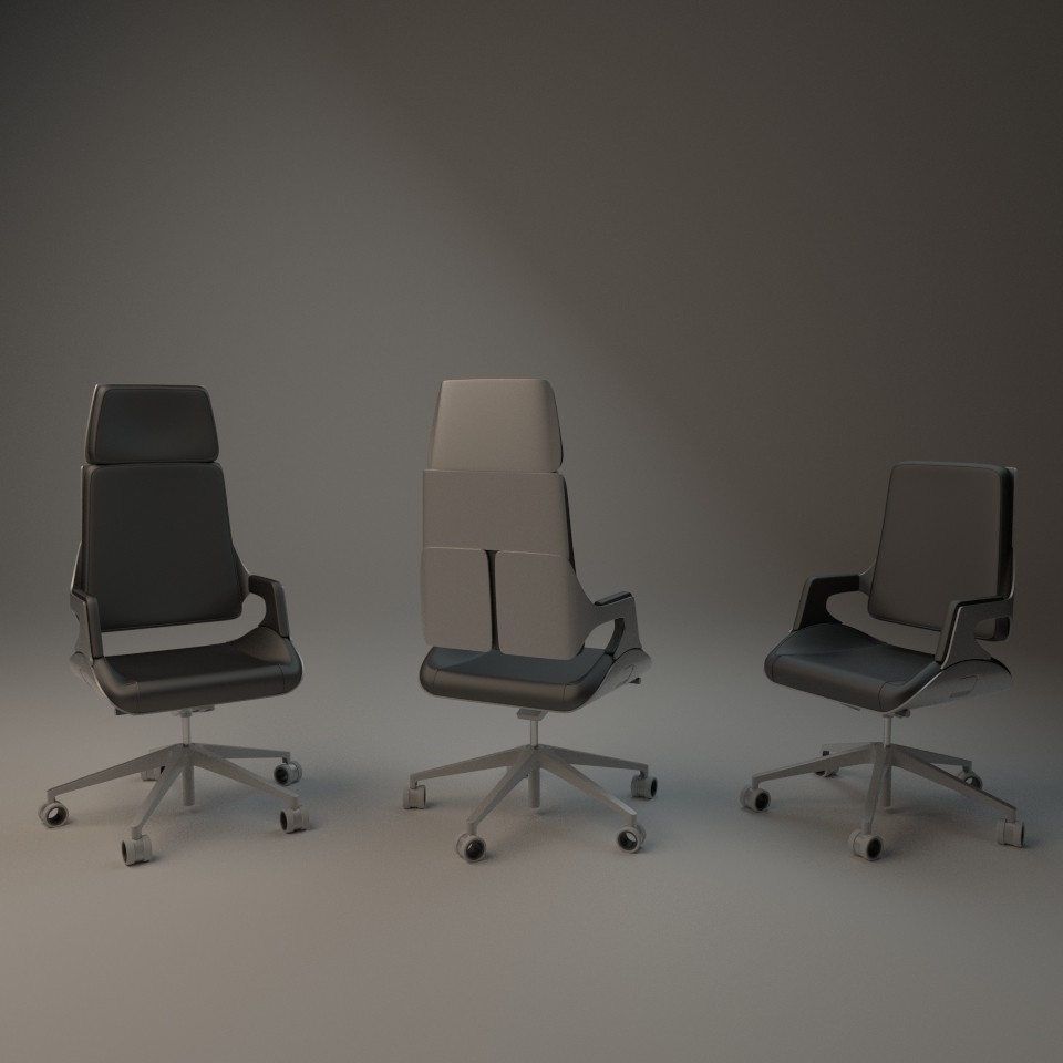 Interstuhl silver office chair