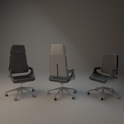 Interstuhl silver office chair