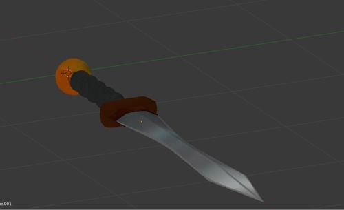 Low Poly Gladius Sword