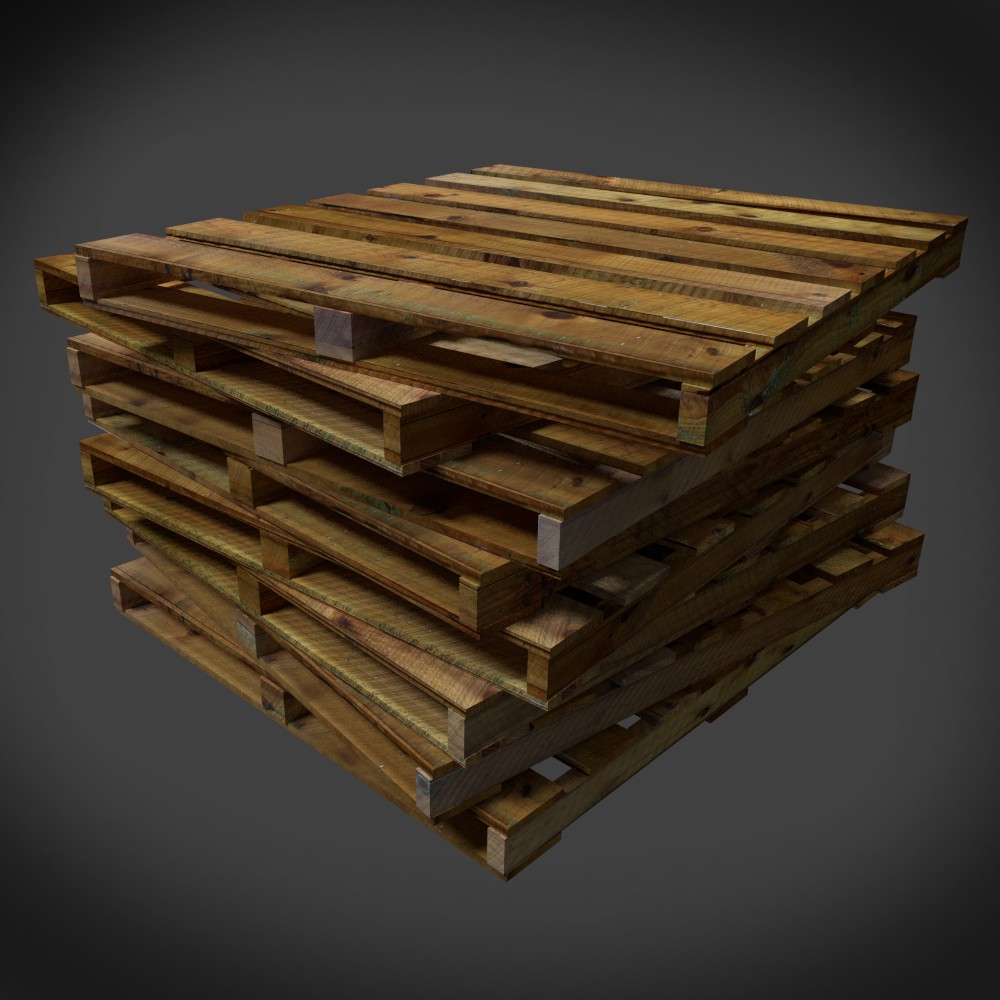 Pallets UV Unwrapped &amp; Textured