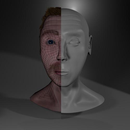 Sculpted Head Repology and Textures included
