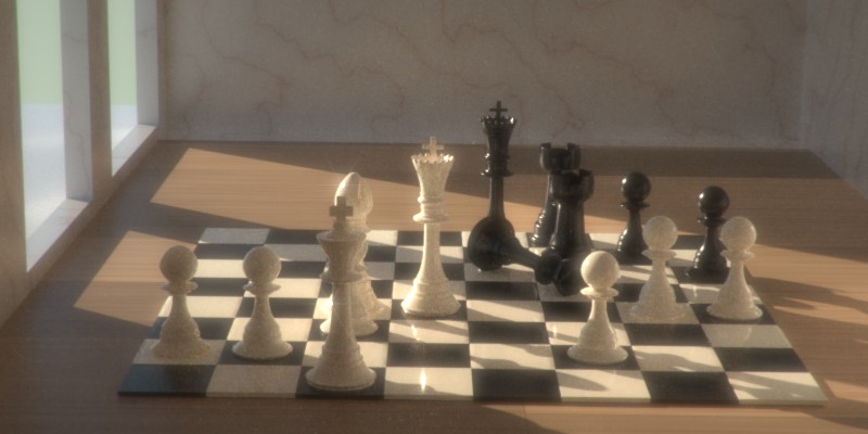 LuxRender Chess Set