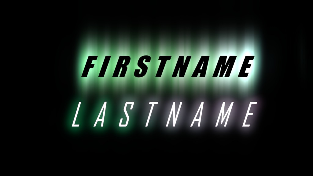 Glowing Title -Compositing
