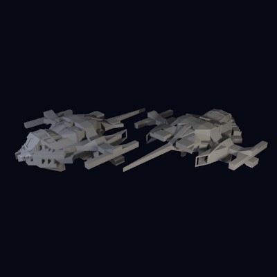 Spaceship inspired by manta ray