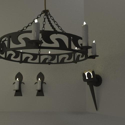 Middle Age Candle Holders