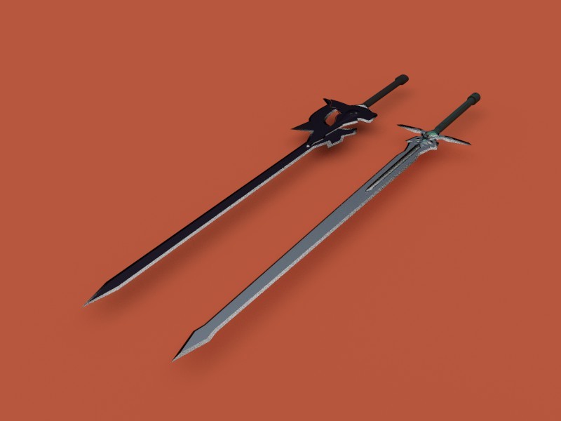 Sword Art Online's Elucidator &amp; Dark Repulser