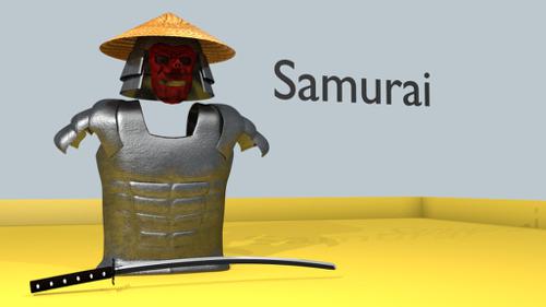 Armor+Tengu Mask+Katana
