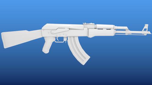 Ak-47 Low Poly