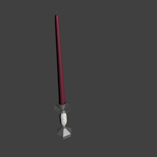 Candlestick with New Taper Candle