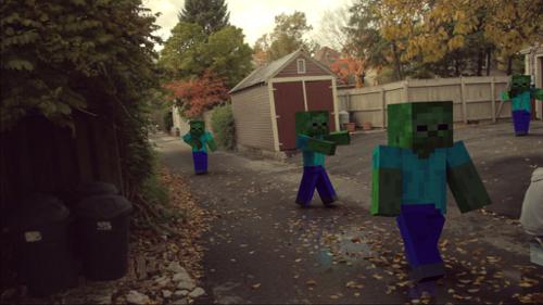 Minecraft Steve/Zombie  cycles/internal