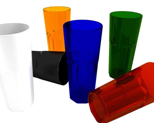 plastic cups octagonal