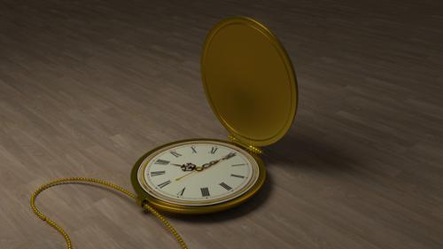 The old pocket clock