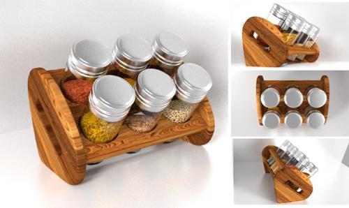 Spice Jar Bottle Set