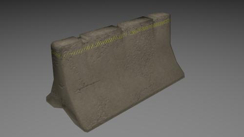Concrete Barrier with colormap