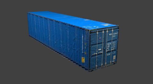 Blue Shipping Crate