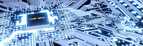 Glowing Circuit Board