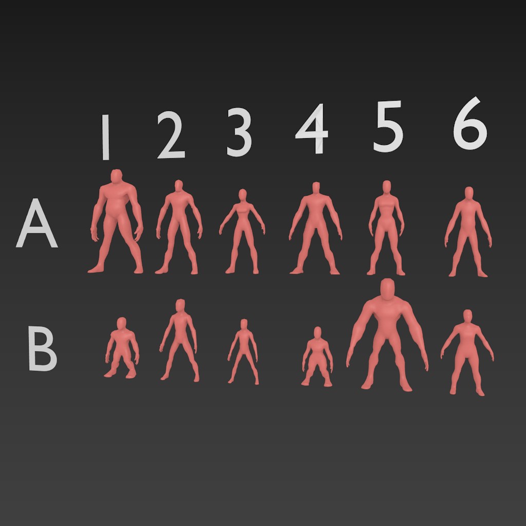 12 Anime Sculpting Base Meshes