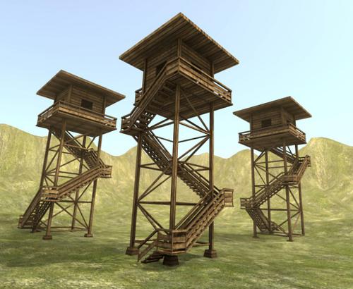 Wooden Watch Tower