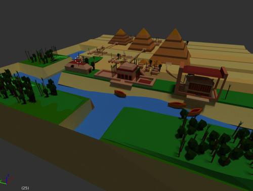 LowPoly ancient Egypt