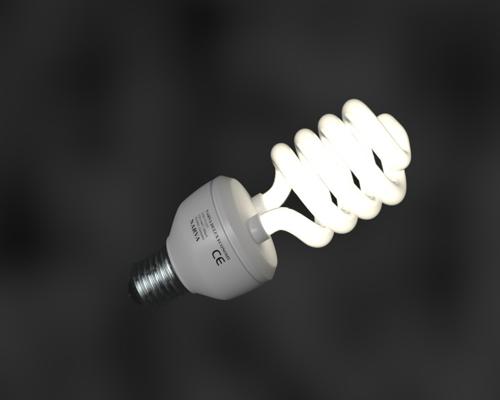energy saving bulb with Cycles