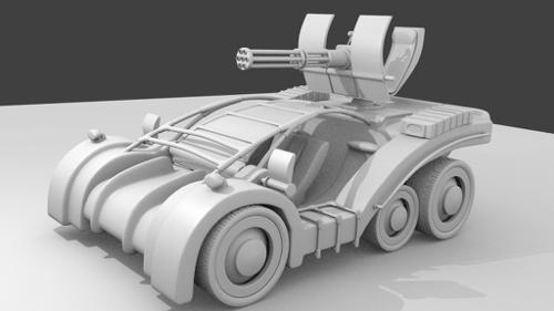 Post Apocalyptic Car Concept