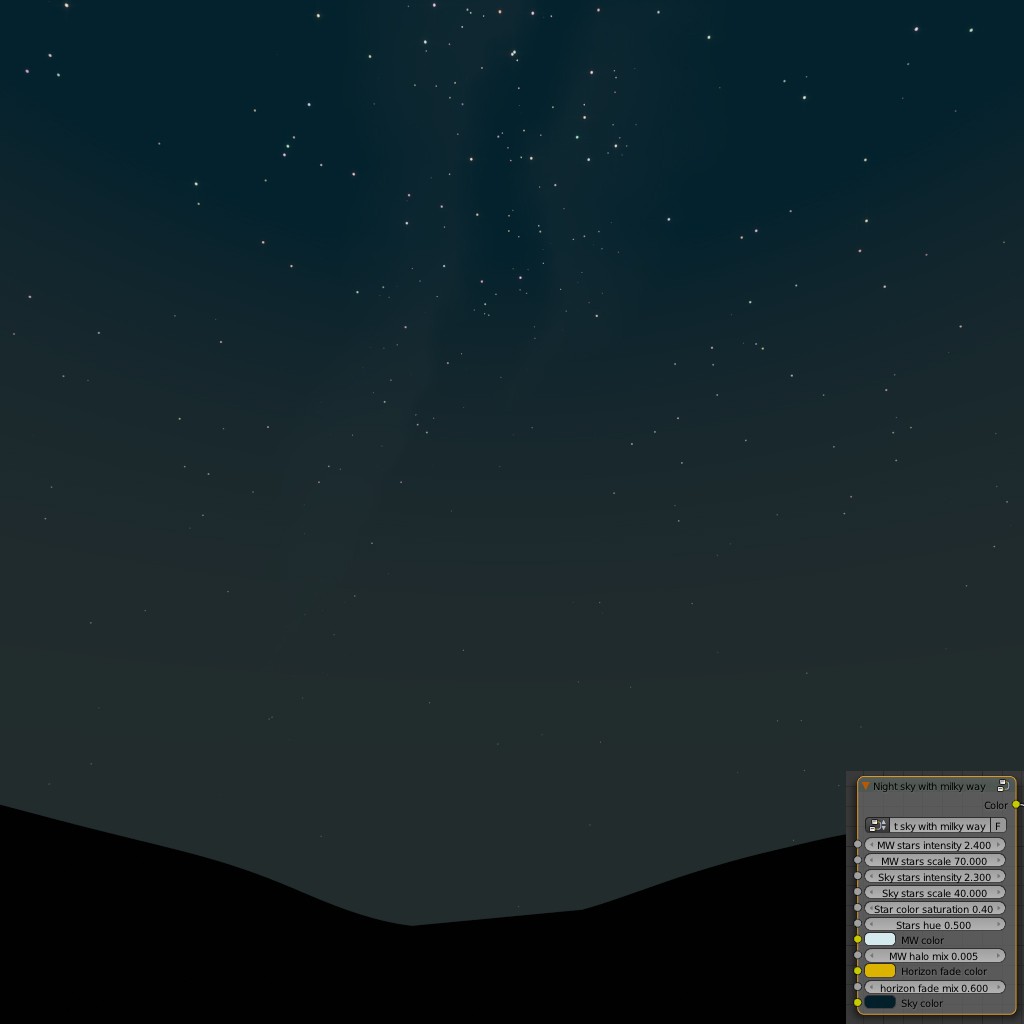 Night sky with milky way