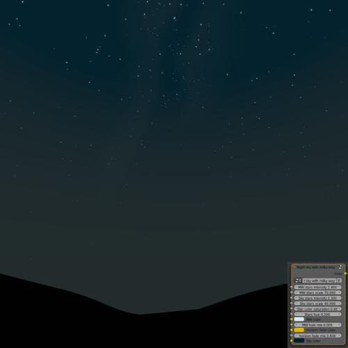 Night sky with milky way
