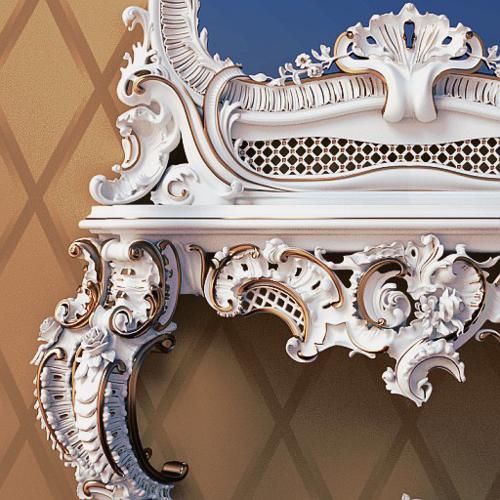 Baroque Mirror Table