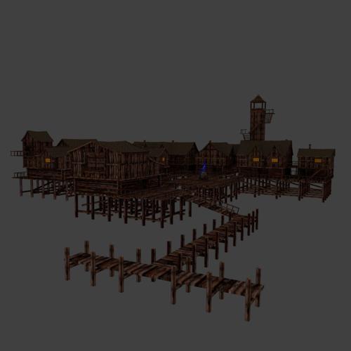 Village on stilts