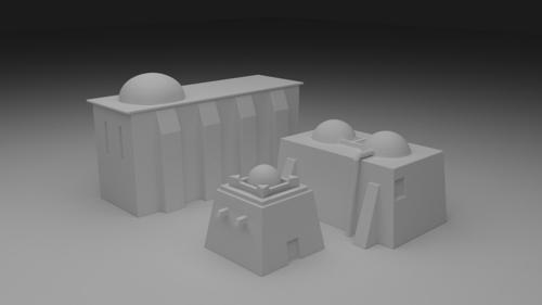 Very tiny Star Wars Buildings Model-Pack