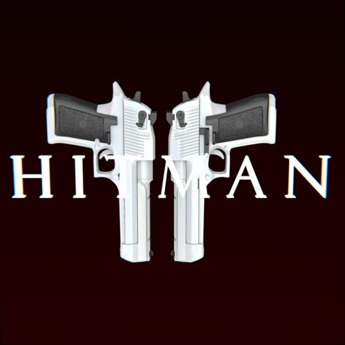 Desert eagle with Hitman logo