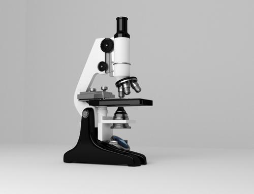 microscope made ??in Blender 2.65